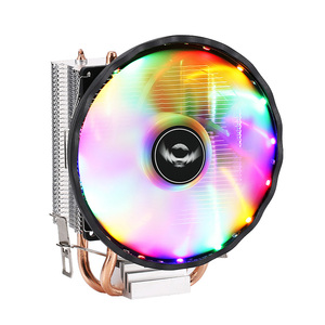 QiuzAim 2011 <span class=keywords><strong>CPU</strong></span> Cooler 12cm ventilador Universal computadora de escritorio silencioso estilo RGB Compatible X79 X99 AMD AM4 AM3 placa base de radiador - Product Image 5