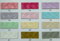 1.0mm d'épaisseur PVC synthétique PU cuir sac de maquillage coloré classique tissé carré grille motif tissu bagage accessoire