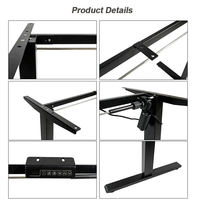 Escritorio Eléctrico Ergonómico Inteligente de Altura Ajustable con Motor Único para Hogar y Oficina, Ideal para Juegos y Computación