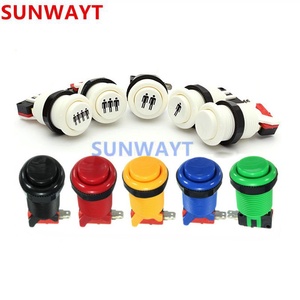 33mm <strong>Buttons</strong> Switching American Happ Style <strong>Push</strong> <strong>Buttons</strong> <strong>Multi</strong> Color <strong>Push</strong> <strong>Button</strong> with Micro-switch Arcade <strong>Game</strong> Machines Parts - Product Image 1