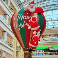 Ballons publicitaires colorés personnalisés, ballon à air chaud avec modèle de Père Noël, ballon gonflable géant avec Père Noël de Noël