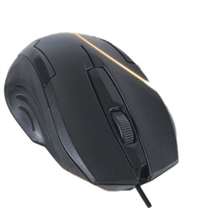 Mouse da gioco silenzioso 1.25m cavo con finitura nera opaca e ergonomica Mini stile 2.4g interfaccia per PC portatile Desktop USB