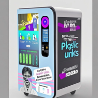 Nouveau modèle de distributeur automatique de bouteilles PET recyclables Honezhen avec SDK, code QR, 4G LTE, surveillance à distance, écran LCD et gestion des stocks