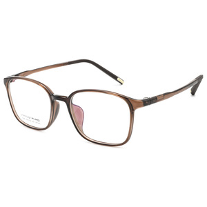Montatura per Occhiali da Vista Unisex Leggera in Plastica e Acciaio, Modello 1225LS, Colore Bianco Freddo Marrone, Stile Punk, Montatura Completa Quadrata con Motivo Geometrico, Tendenza Net Red - Product Image 1