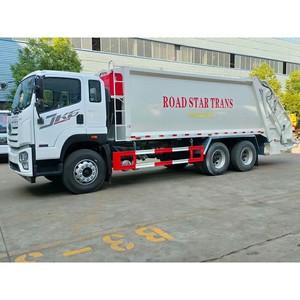 Camion à ordures compacteur FAW de 22 mètres cubes, 6x4, moteur diesel manuel, couleur blanche, norme d'émission EURO 5 - Product Image 5