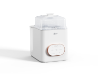 Lave-biberons, stérilisateur et sécheur avec stockage hygiénique 72 heures, nettoyage en profondeur >99,99% des germes, jusqu'à 6 biberons et pièces de tire-lait