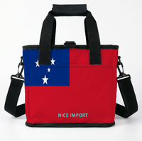 Sac isotherme avec drapeau de Samoa, grand sac isotherme pour le camping, sac isotherme pour le déjeuner, sac isotherme pour boissons, étanche et isolé