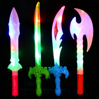 Jouet d'arme lumineux électronique en plastique, épée clignotante, forme de couteau, hache, jouet, épée lumineuse LED, couteau