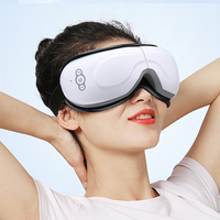 Masseur oculaire électrique intelligent 4D avec musique, massage chauffant, anti-rides, fonctions de sommeil, vibration par airbag, contrôle de la minuterie
