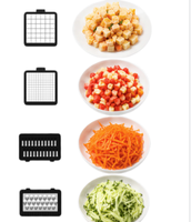 Coupe-légumes multifonctionnel, outil magique pour hacher les pommes de terre, les radis, etc.