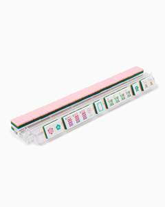 Juego de Mahjong Americano Rosa de Lujo con 160 Diseños de Patrones Chinos, Fichas Acrílicas Duraderas para Entretenimiento Familiar - Product Image 5