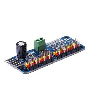 16チャネルPWMサーボドライブボードロボットコントローラIICインターフェースモジュールPCA9685 <span class=keywords><strong>IC</strong></span>製品カテゴリ - Product Image 1