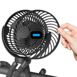 Factory Wholesale 5200mah Fan 360 Degrees Rotatable Usb Rechargeable Portable Fan Mini <b>Stroller</b> With Octopus Fan - Product Image 3