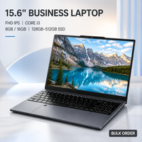 Ordinateur portable professionnel OEM 15,6 pouces Intel Core i3 8 Go 16 Go de RAM 128 Go 256 Go 512 Go SSD FHD IPS pour entreprise et bureau - Vente en gros