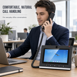 Téléphone IP vidéo SIP HUAZHEN V600P avec écran tactile 7 pouces 1024x600, double Gigabit PoE, caméra H264, conférence 10 voies, IP PBX - Product Image 6