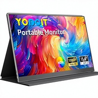 Monitor Portátil Yodoit, Extensor de Pantalla para Laptop de 15.6 Pulgadas, FHD IPS, Pantalla Mate 16:9, USB Tipo-C, Altavoces, Cubierta Inteligente