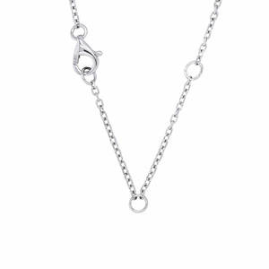 Collar flotante de oro blanco/amarillo de 18 quilates con diamante cultivado en laboratorio - Product Image 1