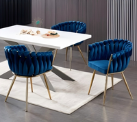 Chaise de maquillage pour fille avec dossier, tabouret de manucure de luxe léger, chaise de salle à manger décontractée pour chambre à coucher