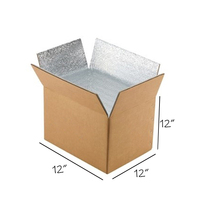 Caja de Envío Aislada de Material Reciclado de Algodón Perlado EPE, para Alimentos en Cadena de Frío, Sushi, Personalizable