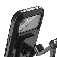 Support de téléphone portable étanche pour moto, en matériau ABS, fixation flexible pour vélo électrique et voiture