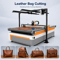 Máquina de Corte con Cuchilla Vibratoria CNC para Cuero Reciclado, Cuero Laminado, Cuero Regenerado, Tablero de Fibra de Cuero, Cortadora Digital