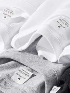 Camiseta de manga larga para hombres, camisa de cuello redondo de 220 algodón, informal, con tu logotipo personalizado, 100% gramos - Product Image 4