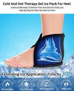 पौधारोपण के लिए नया गर्म और ठंडा जेल फुट लपेटें, चील टेन्टोनाइटिस, टखने के स्पायर, पैर में दर्द से राहत के लिए फिर से इस्तेमाल किया बर्फ पैक - Product Image 4