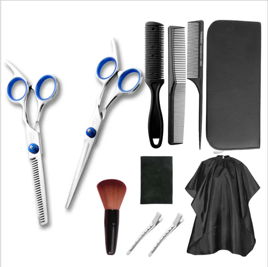 Haarknipschaar Set, Kappersschaar Kit 11 Stuks Professionele Kapsel Schaar Kit Met Haar Knippen Schaar, Dunner