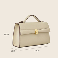 Sacs à Main de Luxe Vegans en Cuir Lisse pour Femme, Besaces à Boucle Métallique pour Dames, OEM ODM, Portefeuilles Personnalisables pour Femme