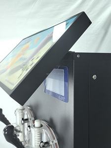 Máquina de granizados de grado comercial de 100L/H, 2 tanques, máquina de granizados industrial eléctrica para bebidas congeladas, para negocios de bebidas. - Product Image 5