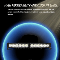 Barre lumineuse LED stroboscopique d'avertissement d'urgence avec modes clignotants et fixation par ventouse pour accessoire de voiture