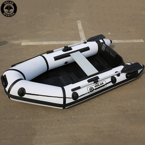 Proses Pengelasan Panas <span class=keywords><strong>2.3</strong></span> M 7.5 kaki 0.9 mm Perahu Balap PVC Perahu Karet Serbu untuk <span class=keywords><strong>2</strong></span> Orang Kano Memancing Cepat dengan Lantai Kayu - Product Image 4