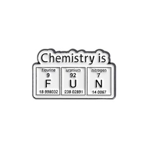 Insignia Geométrica Personalizada de Aleación con Baño Electrolítico, Serie Bioquímica, con Forma de Estructura de Doble Hélice de ADN/Frasco Cónico/Microscopio - Product Image 3
