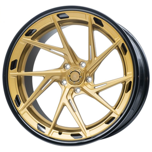 Jantes en aluminium moulé sous pression, 2 pièces, 20-22 pouces, ajustement personnalisé, finition or foncé, nouvelles jantes pour Infiniti Q50/Q60/FX35 et pour 22x12 - Product Image 1