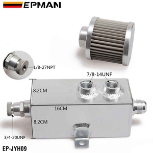 ถังดักไอน้ำมัน EPMAN Universal 1 ลิตร ทำจากอะลูมิเนียม พร้อมตัวกรองระบายอากาศและก๊อกระบายน้ำ ถังน้ำมันไหลเวียนสูง รุ่น EP-JYH09 - Product Image 2