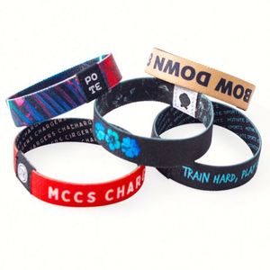 Pulsera Deportiva Personalizada de Tela de Alta Calidad con Logotipo, Pulsera Elástica Tejida para Eventos y Publicidad - Product Image 5