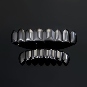 Grillz décoratifs en cuivre 18 carats pour dents, accessoires unisexes pour fêtes - Product Image 4