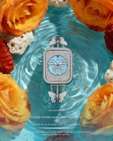 Montre à quartz BELBI pour femme, incrustée de diamants, avec bracelet en titane, résistante à l'eau 10m, bijoux de mode, vente en gros fabricant