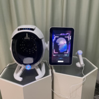 Analyseur de peau 3D AI professionnel, scanner facial, miroir magique, détection UV, test d'hydratation pour salon et usage domestique, prises EU US JP