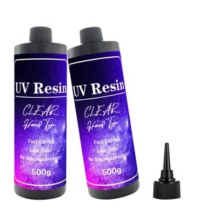 Customizable label UV Photoglazing Resin Strength UV Resin 500g/bottle For Casting and Coating