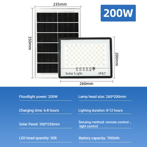 Projecteur solaire LED étanche IP67 à télécommande pour une résistance aux chocs et une durabilité à long terme par conditions météorologiques difficiles - Product Image 4