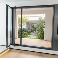 Giro inclinable de aluminio de estilo moderno y puertas de arco de ventanas de vidrio fijas con marco francés para hoteles y apartamentos en venta