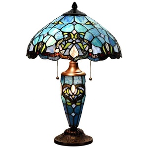 TFT-8030 Victorienne Double Allumé Vitrail Décor À La Maison D'éclairage tiffany lampes - Product Image 4
