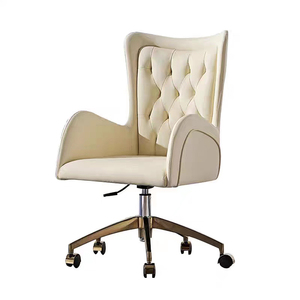 Muebles de oficina modernos <span class=keywords><strong>Silla</strong></span> de oficina de cuero giratoria con marco dorado de lujo para <span class=keywords><strong>escritorio</strong></span> de computadora <span class=keywords><strong>Silla</strong></span> de habitación de oficina - Product Image 6