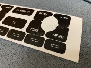 Pegatinas Decorativas para Reparar Botones Desgastados de Radio Estéreo para Audi A4 B6 B7/ A6/ A2 y A3 8L/P, Decoración para Automóviles, Estilo de Coche - Product Image 4