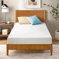 Mittelharte Memory-Foam-Matratze im Karton, CertiPUR-US-zertifiziert, waschbarer, abnehmbarer Bezug