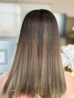 Perruque juive SHY à coupe dégradée en cheveux naturels avec dessus en dentelle, marque privée, Sheitel, fourniture en gros, commande en gros