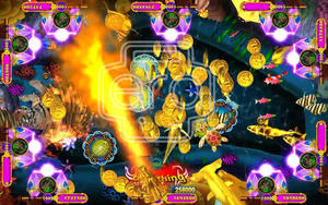 EraVortx Tiger <span class=keywords><strong>Bro</strong></span> <span class=keywords><strong>Video</strong></span> Shooting Fish Game Board Software Table Machine-Metal & Plastic Construction 110/220V Power - Product Image 4