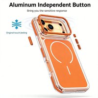 Coque de téléphone magnétique antichoc élégante et mate avec protection d'appareil photo intégrée pour iPhone 17 Air 16 Plus 15 14 13 12 Pro Max 11