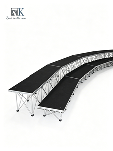 Escenario Portátil Plegable de Aleación de Aluminio para Eventos, Conciertos y Bodas, con Forma Personalizada al por Mayor - Product Image 1